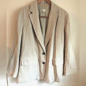 A New Day Linen Blazer Suit Jacket